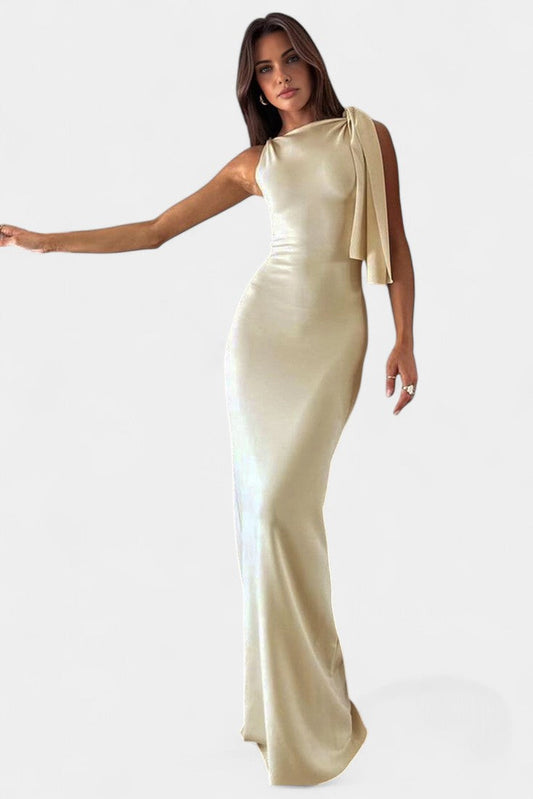 Hope Draped One Shoulder Maxi Dress
