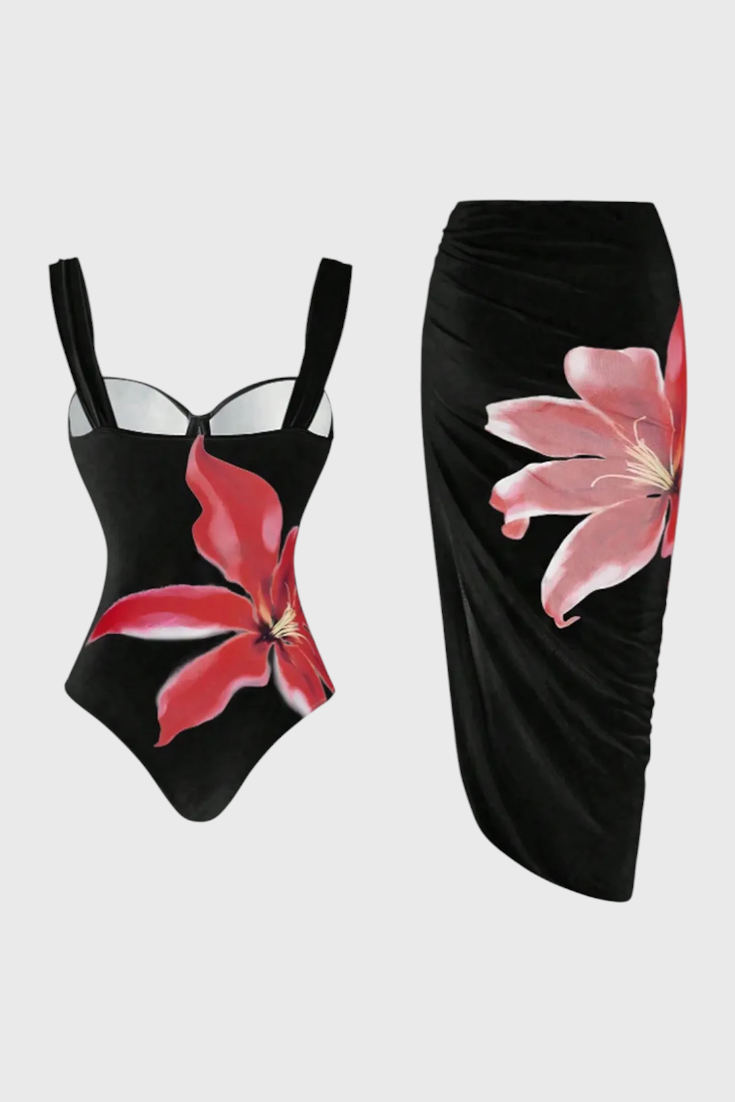 Sarah Floral Two-Piece Bath Set