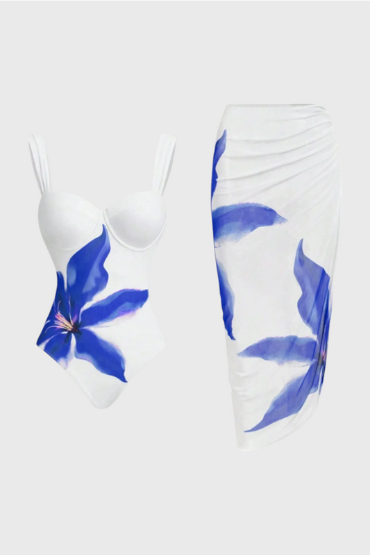 Sarah Floral Two-Piece Bath Set