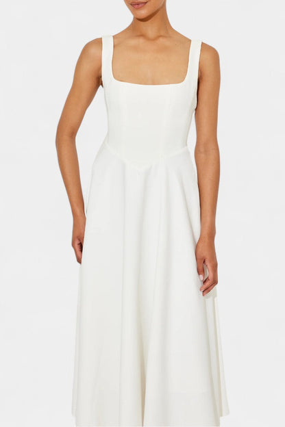 Mary Sleeveless Midi A-Line Dress