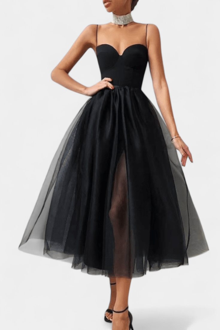 Giselle Elegant Tulle Maxi Dress