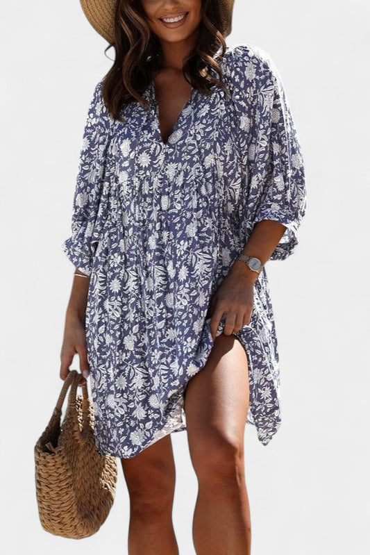 Daniela Mini Boho Floral Dress