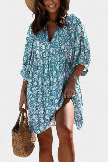 Daniela Mini Boho Floral Dress