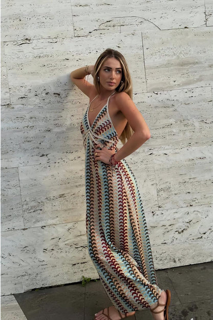 Cancun - Long crochet dress