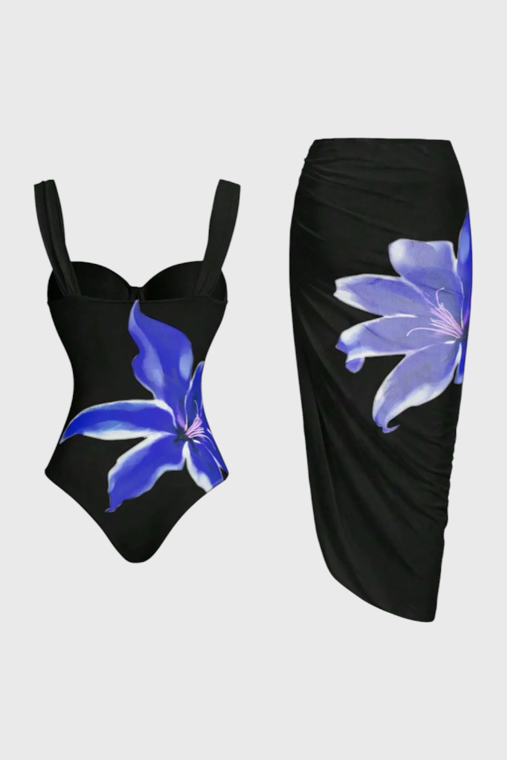 Sarah Floral Two-Piece Bath Set