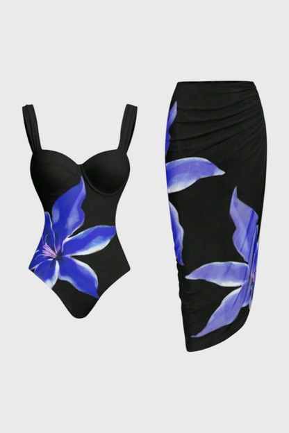 Sarah Floral Two-Piece Bath Set