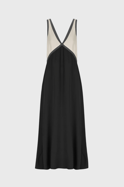 Boho Summer Dress with V-Neckline and Diamante Details