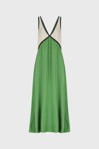 Boho Summer Dress with V-Neckline and Diamante Details