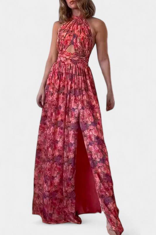 Rihanna's Backless Floral Dress for Sunny Days