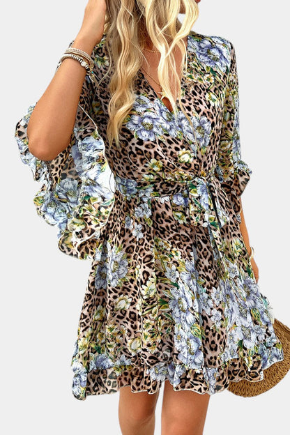 Besa Mini Floral Print Dress