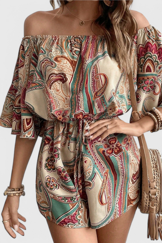 Paloma Sleeveless Bohemian Jumpsuit