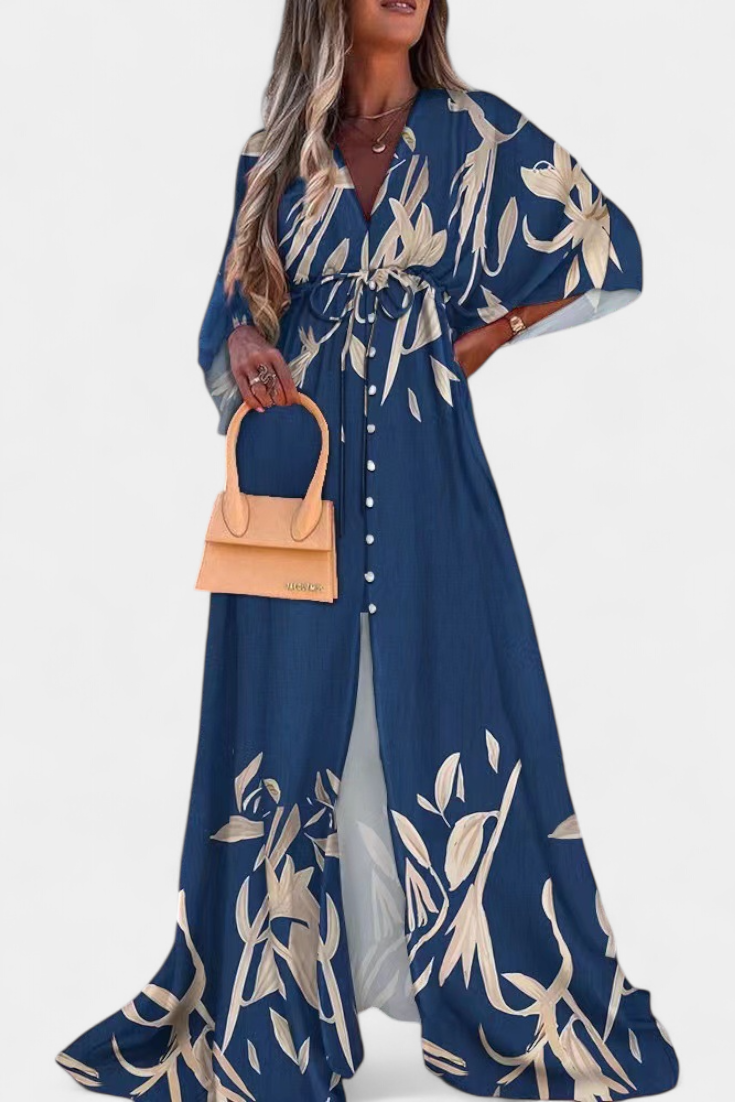 Joelle Soft Rainbow Batwing Sleeve Dress