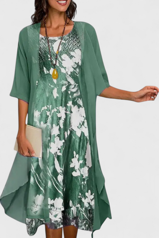 Elegant Floral Dress - Venezia Collection