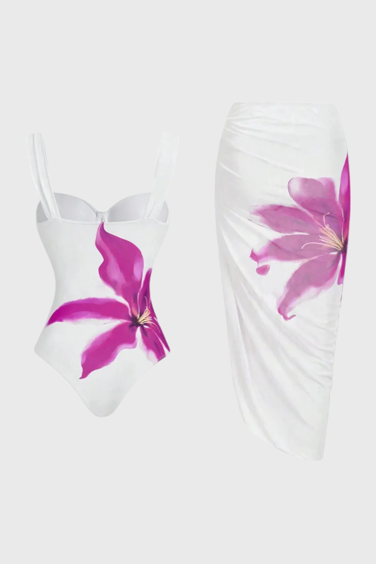 Sarah Floral Two-Piece Bath Set