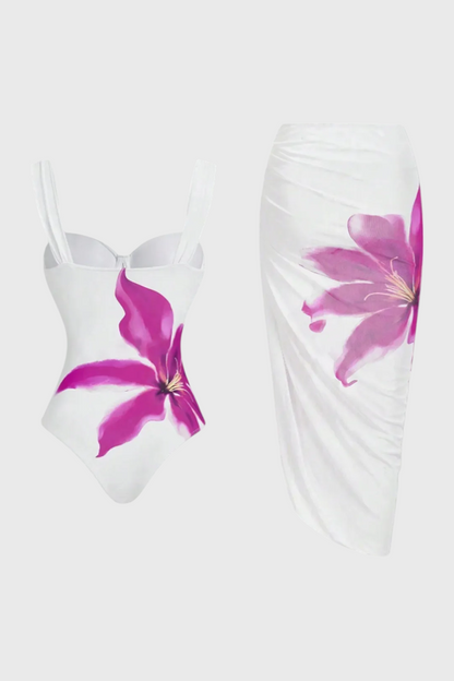 Sarah Floral Two-Piece Bath Set