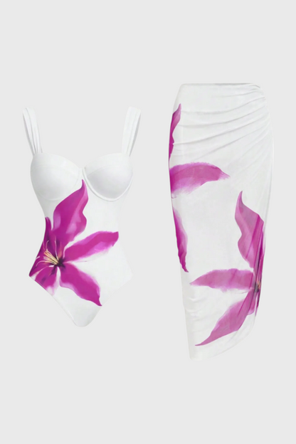 Sarah Floral Two-Piece Bath Set
