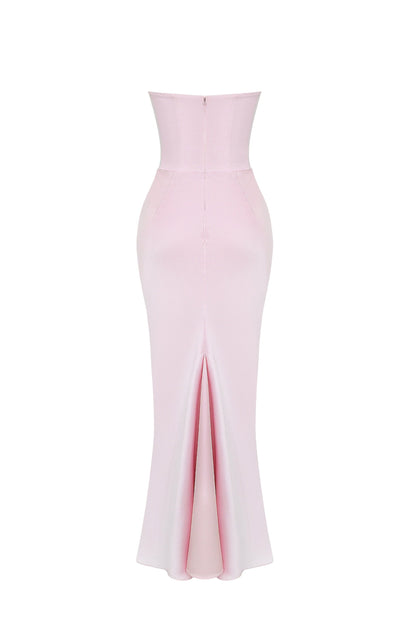 Emily Strapless Draped Maxi Dress