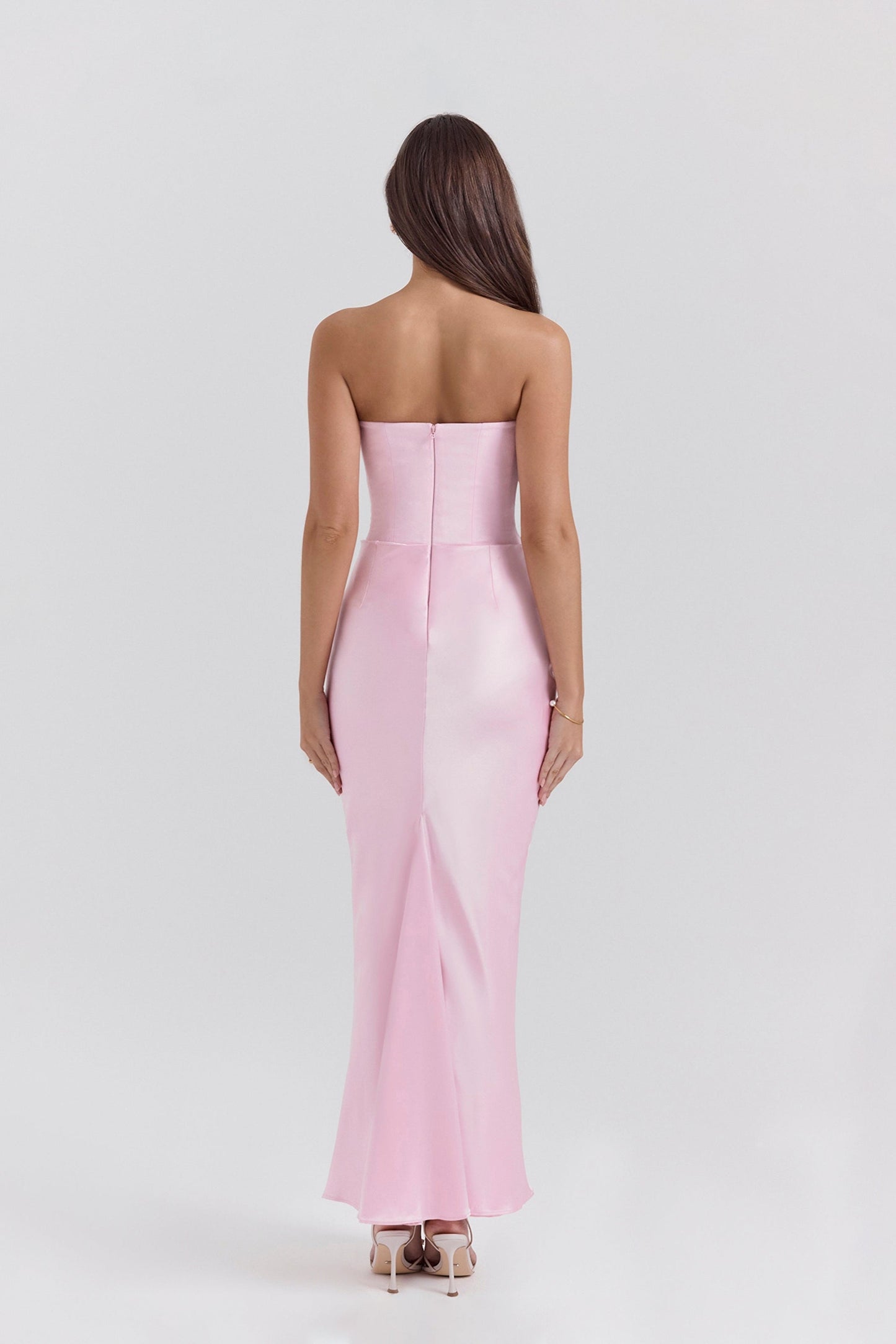 Emily Strapless Draped Maxi Dress