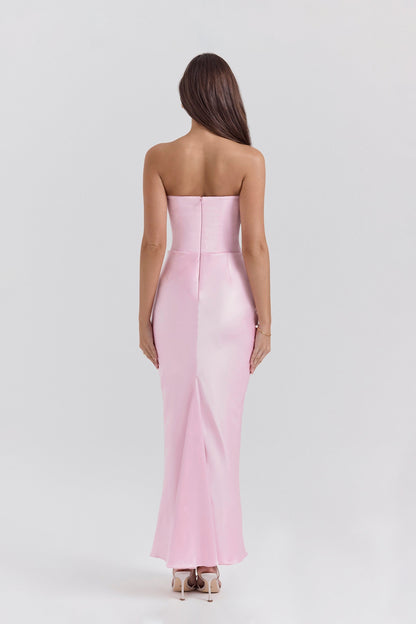 Emily Strapless Draped Maxi Dress