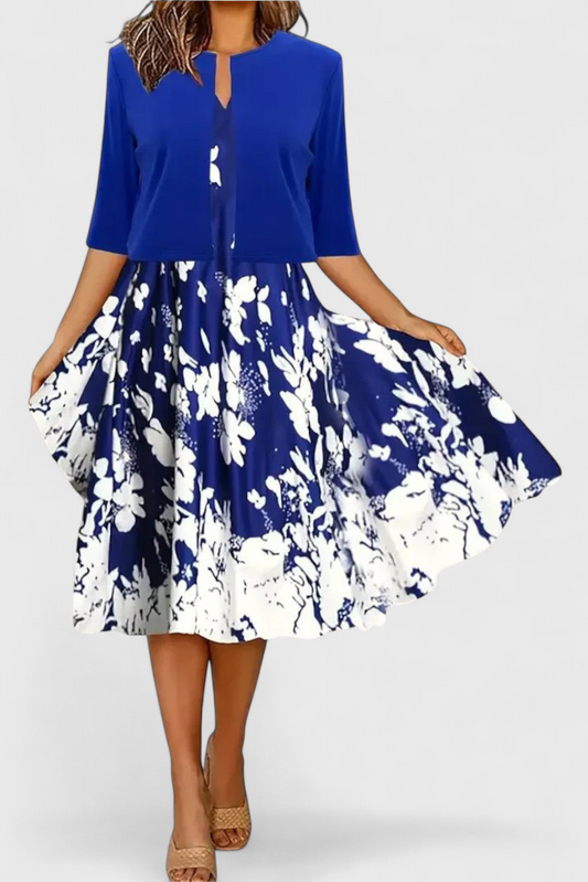 Star Midi Dress and Blazer Set