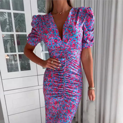 Maya™ | Long V-Neck Dress
