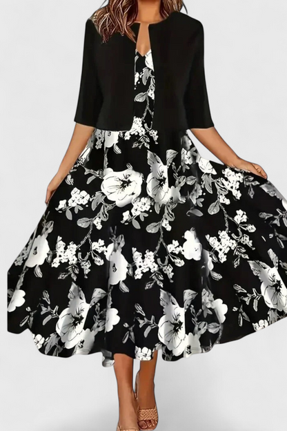 Star Midi Dress and Blazer Set
