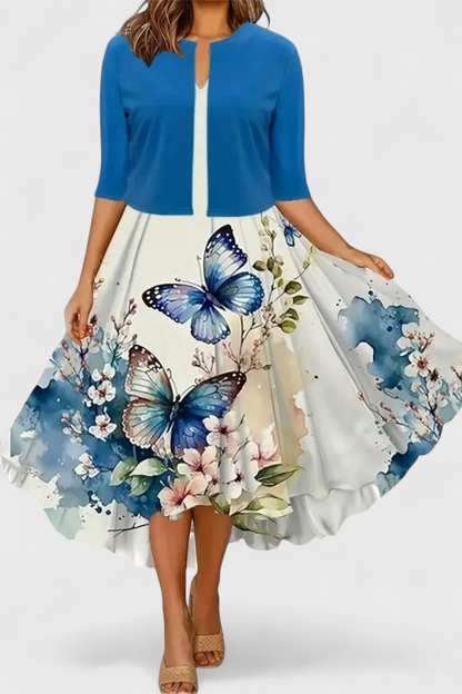 Star Midi Dress and Blazer Set