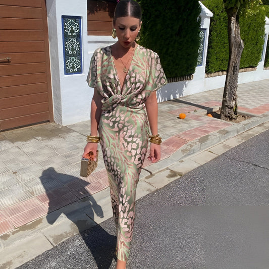 Matilda™ | Twist Neck Maxi Dress