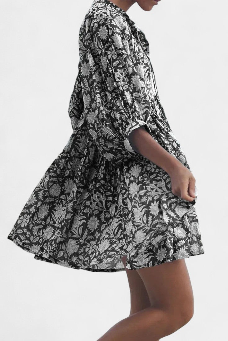 Daniela Mini Boho Floral Dress