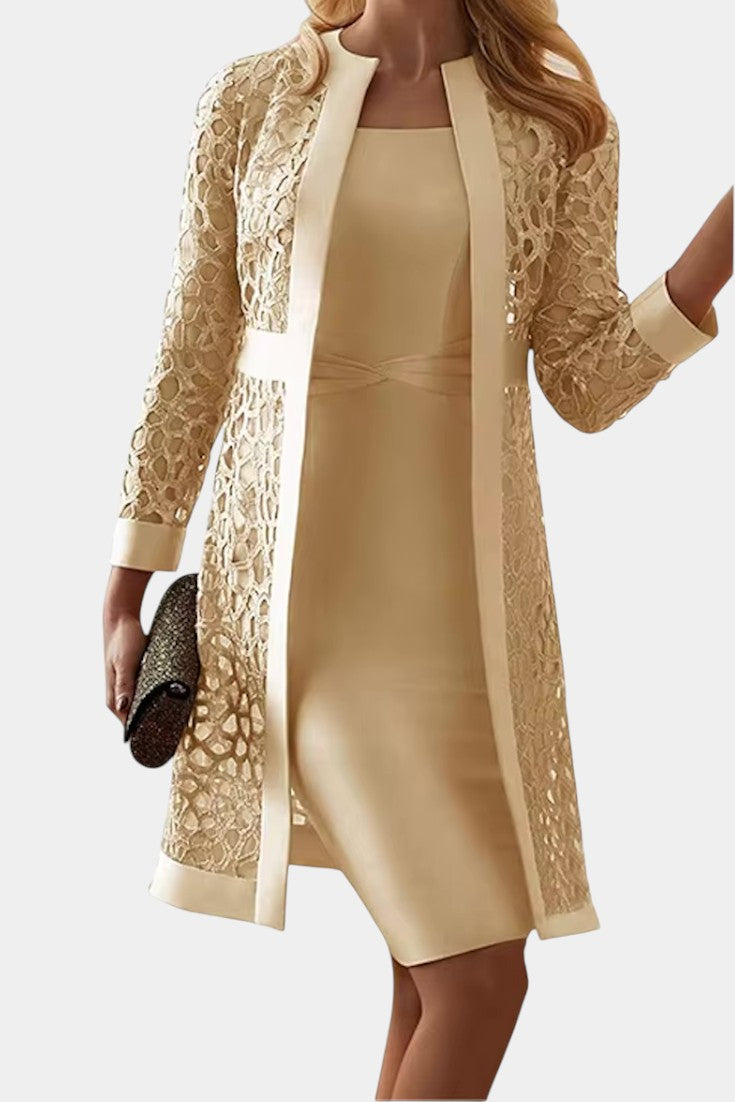 Freya Two-Piece Dress Set with Lace Details