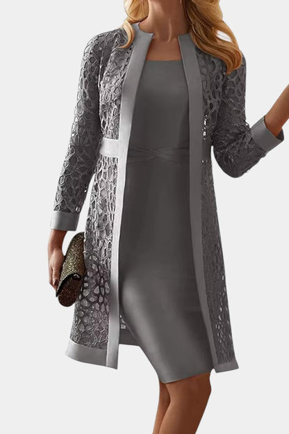 Freya Two-Piece Dress Set with Lace Details