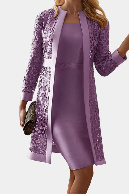 Freya Two-Piece Dress Set with Lace Details