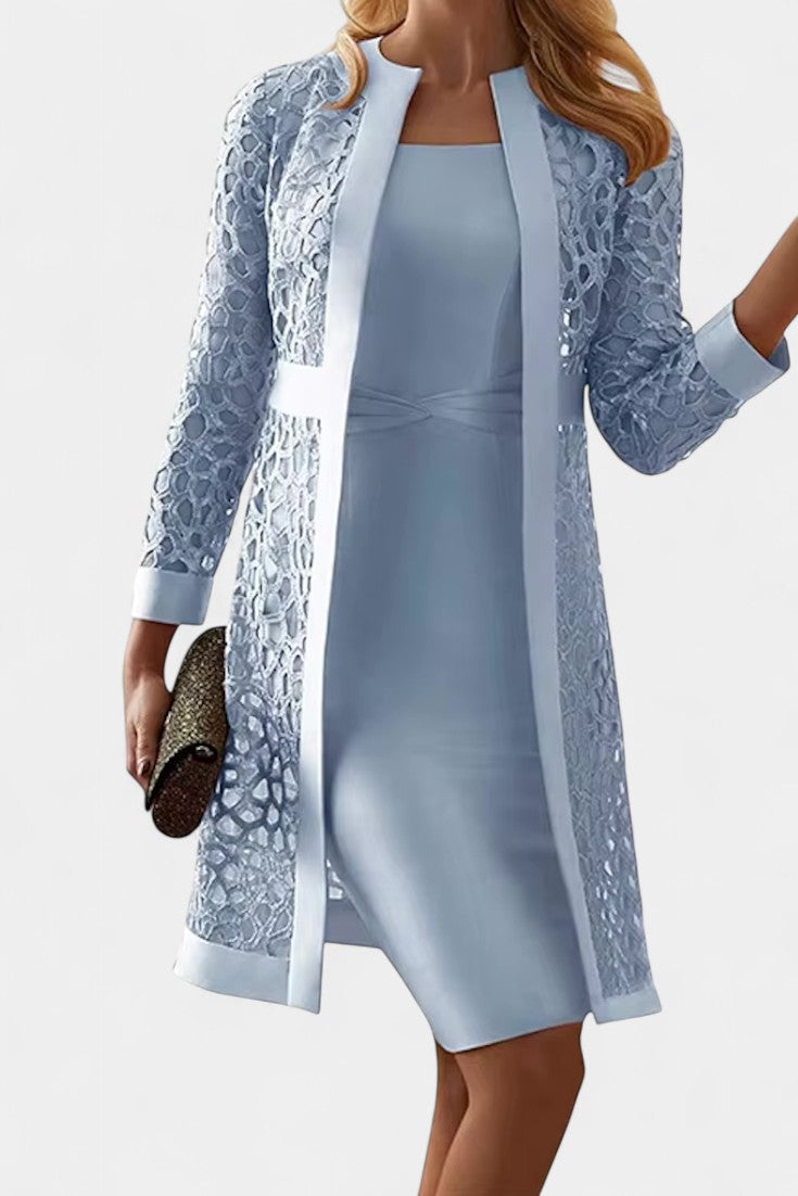 Freya Two-Piece Dress Set with Lace Details