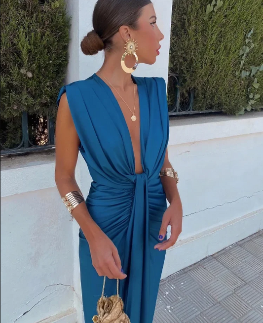 Moriah™ | Women's Pleated Long Dress
