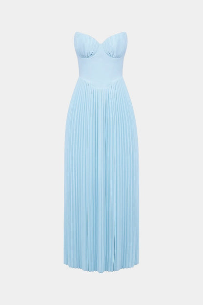 Seraphina Strapless Pleated Bustier Dress
