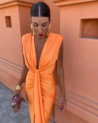 Moriah™ | Women's Pleated Long Dress