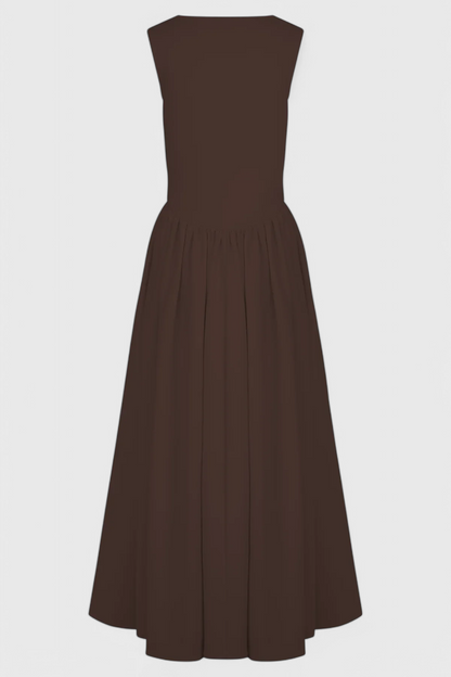 Verona Square Neckline Midi Dress