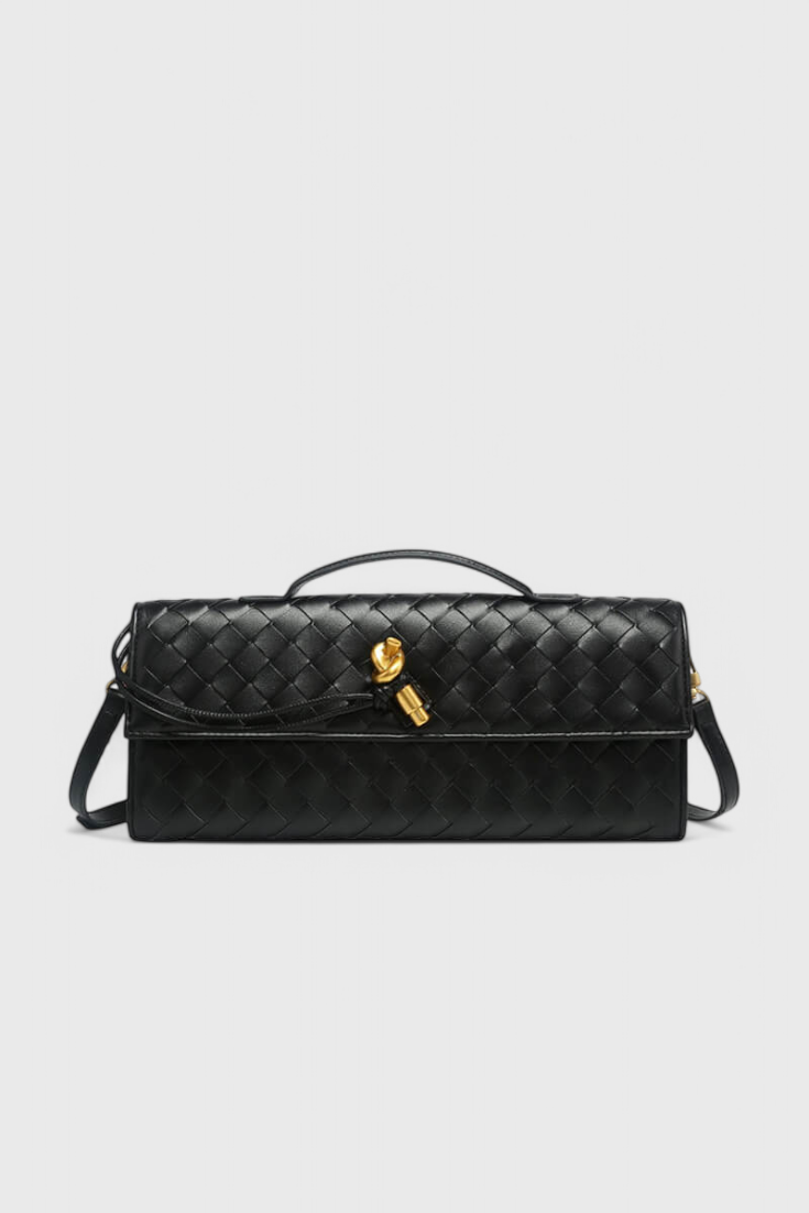 Melanie Clutch with Elegant Gold Knot Detail