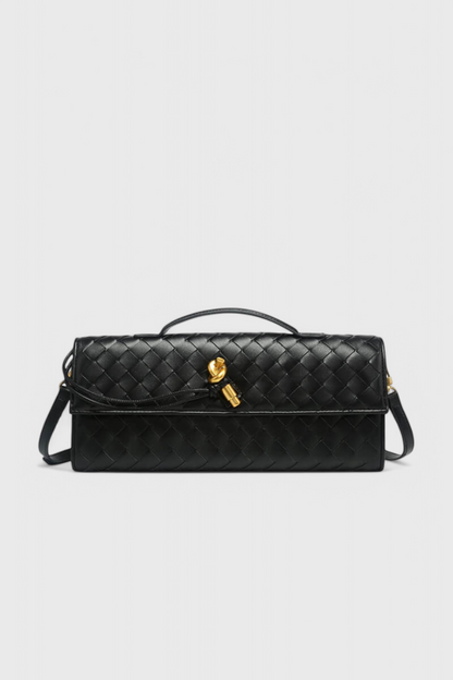 Melanie Clutch with Elegant Gold Knot Detail