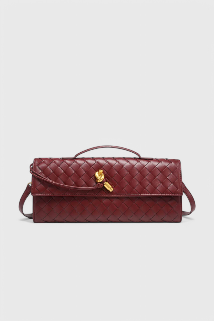 Melanie Clutch with Elegant Gold Knot Detail