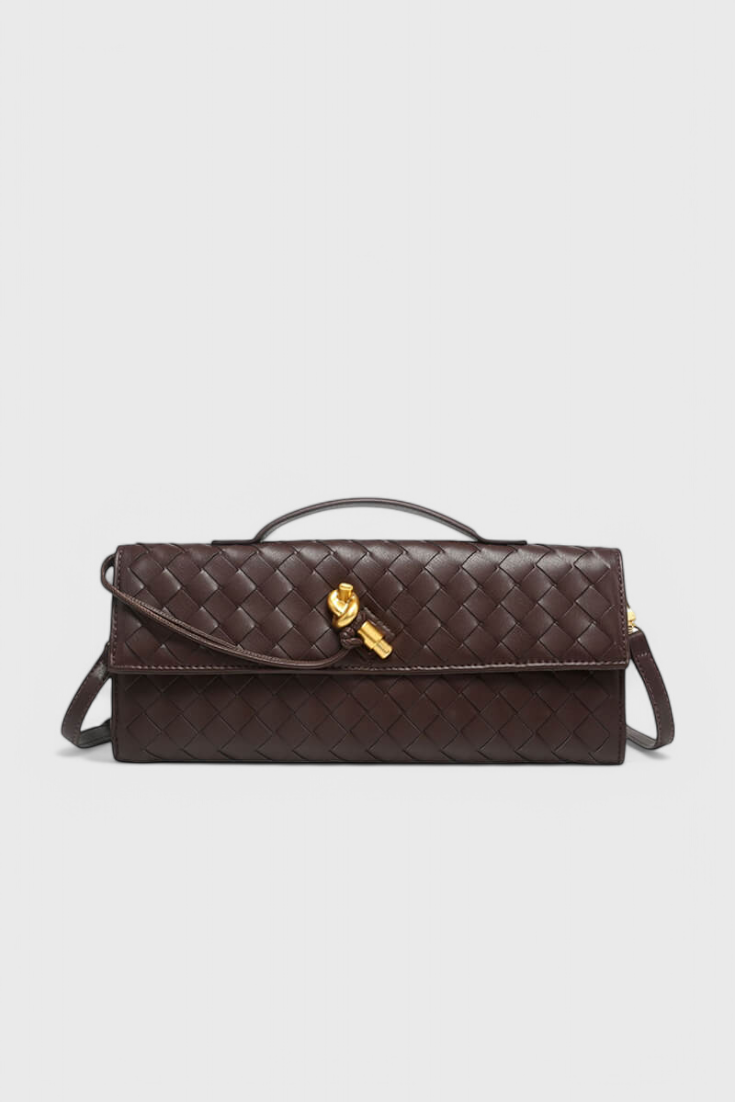 Melanie Clutch with Elegant Gold Knot Detail