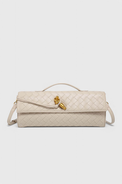 Melanie Clutch with Elegant Gold Knot Detail