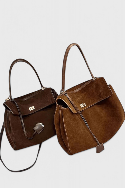 Henna Suede Shoulder Bag