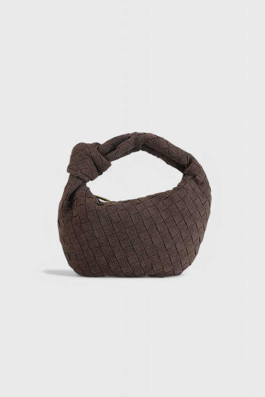 Remi Woven Mini Bag with Knot Detail