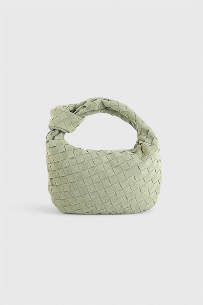 Remi Woven Mini Bag with Knot Detail