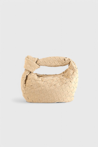 Remi Woven Mini Bag with Knot Detail