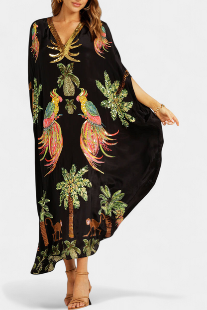 Evangeline Off-the-Shoulder Printed Dress