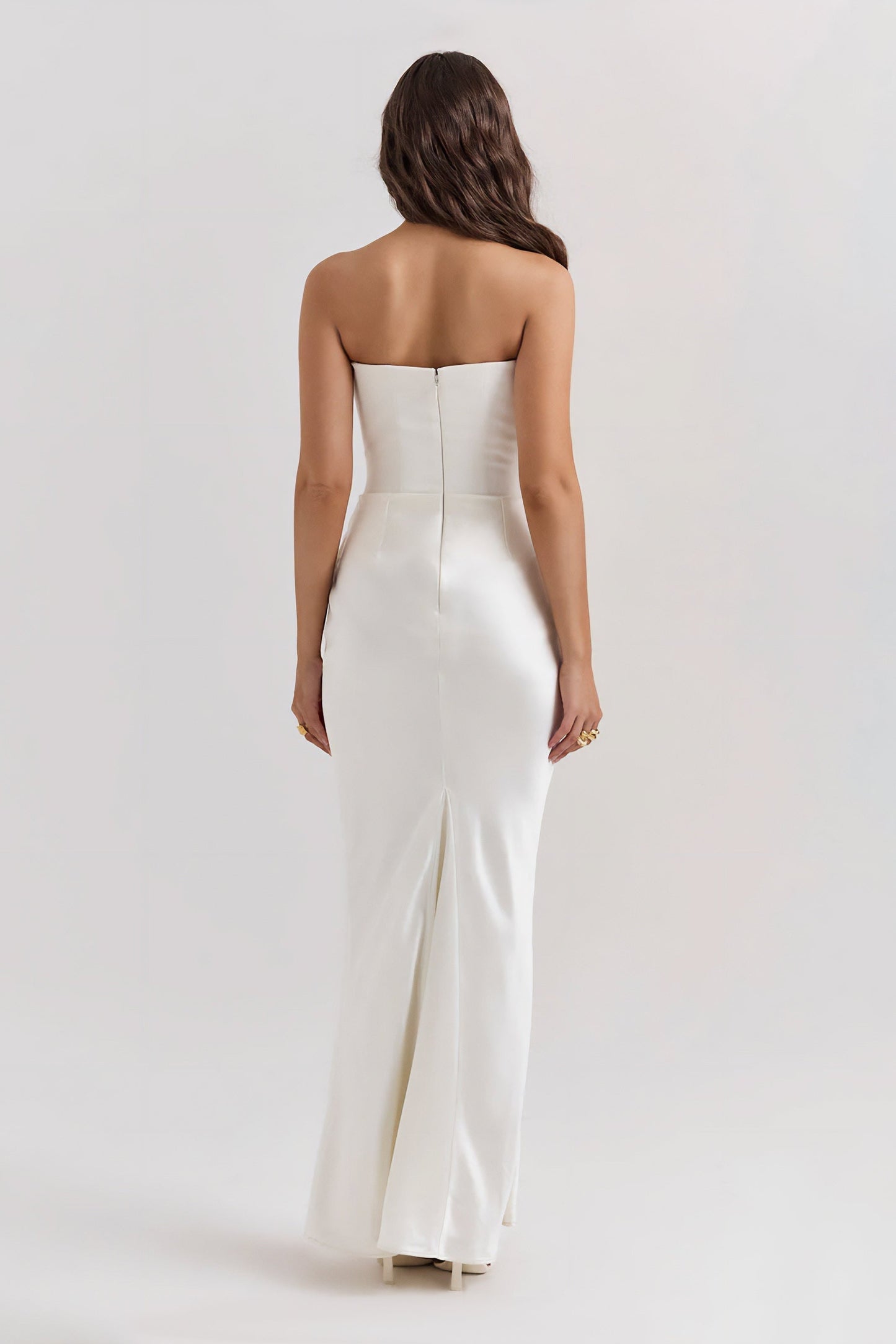 Emily Strapless Draped Maxi Dress