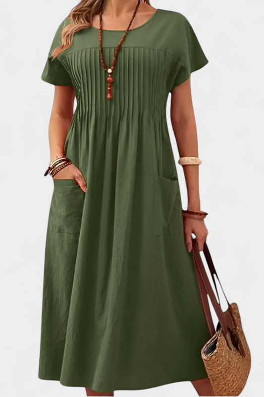 Lottie Midi Dress with Pockets