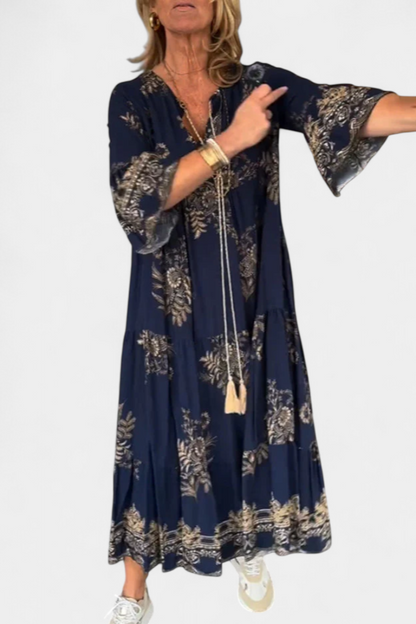 Yaiza Vintage Flowing Dress